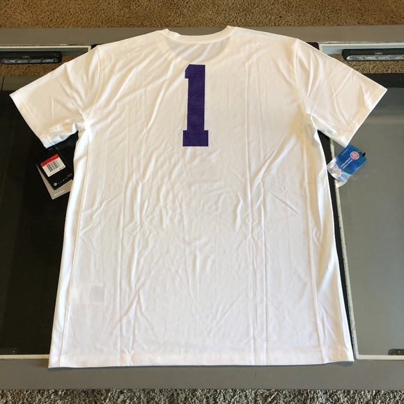 NWT Nike Dri-Fit LSU TIGERS FOOTBALL T-Shirt sz L - Picture 4 of 4